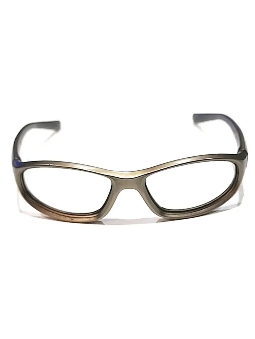 Nike EV0573 066 No Lenses Debut Brown Wrap Sunglasses Frame No Logo No Nose Pad